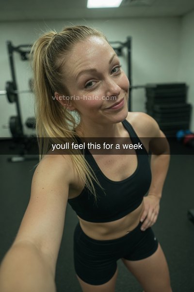 Ballbusting Caption #016: auto selfie snap - Victoria Hale