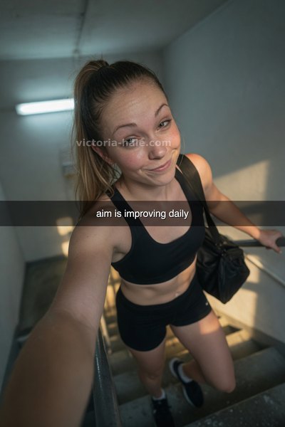 Ballbusting Caption #007: auto selfie snap - Victoria Hale