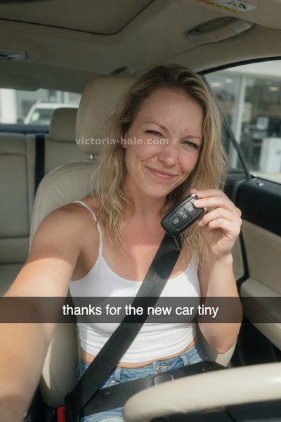 Findom Caption #019: auto selfie snap - Victoria Hale