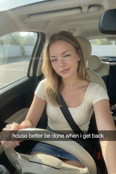 FLR Caption #005: auto selfie snap - Victoria Hale