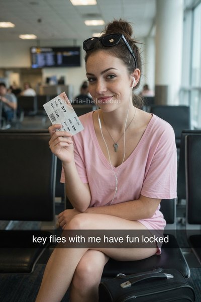 Keyholder Caption #028: auto selfie snap - Victoria Hale